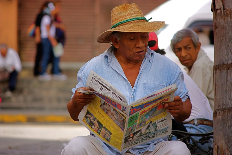 Homme mexicain journal rue