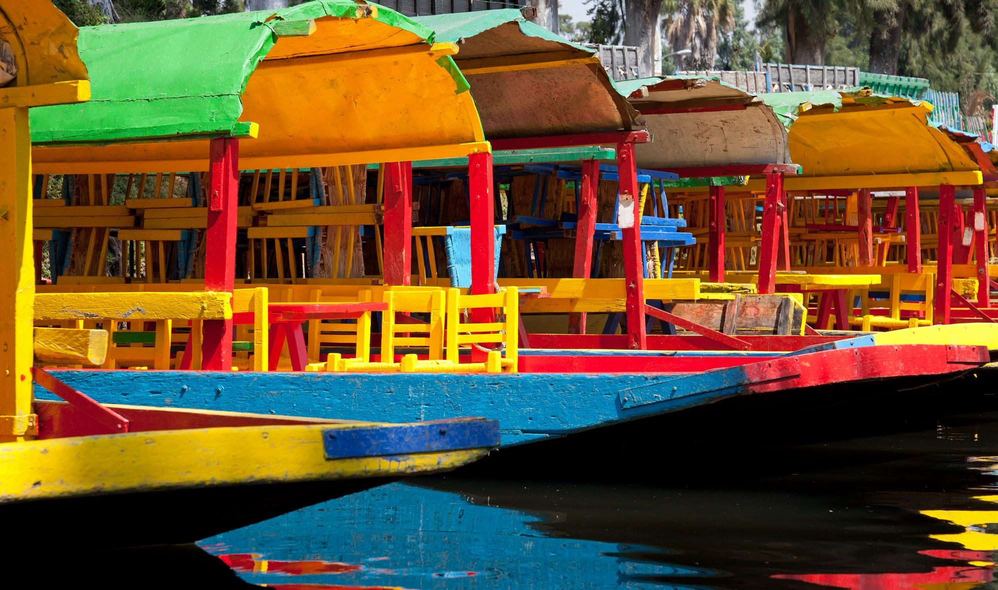 canaux de Xochimilco, Mexico, Mexique