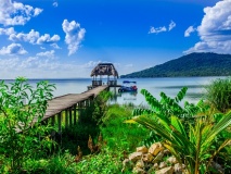 Flores, Lac Peten, Guatemala