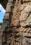 Stèles gravées, cité maya de Copan, Honduras