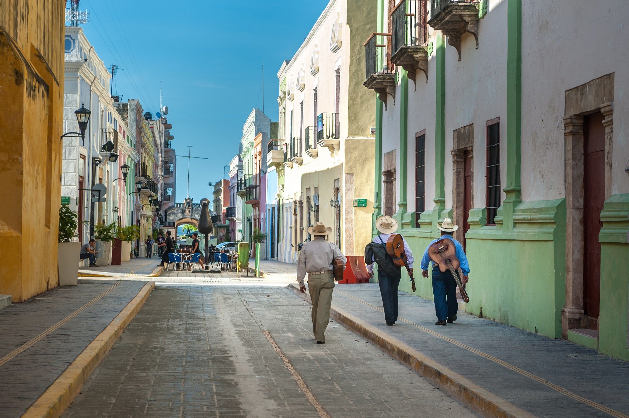 Ville fortifiée de Campeche, mariachis, Mexique