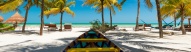 isla holbox plage balneaire barque