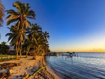 coucher-soleil-ile-paradisiaque-caye-caulker-island-belize