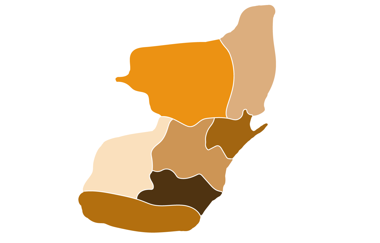 Carte Guatemala et Belize